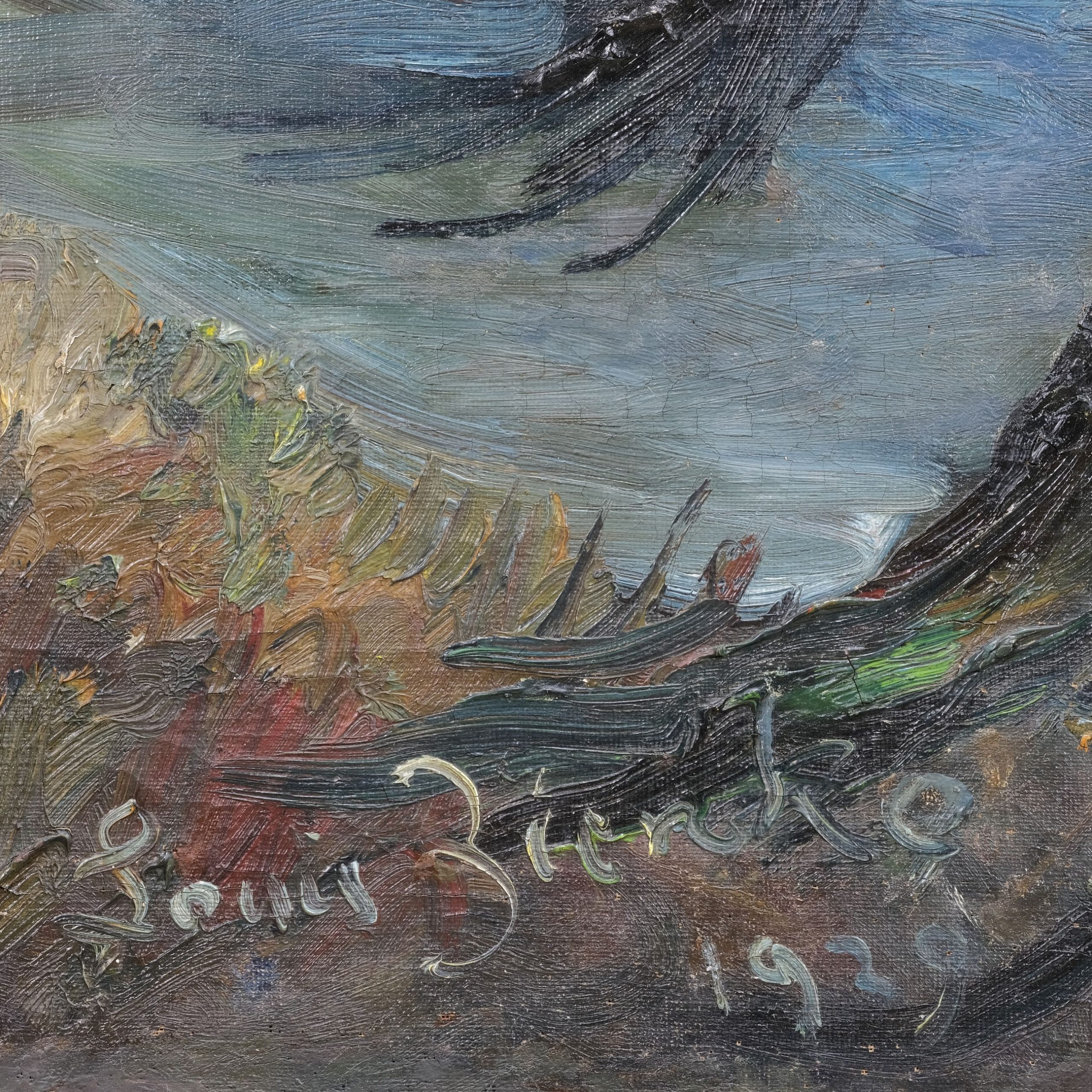 Louis Ziercke Kopfweide am nächtlichen See Kunsthandlung Kühne