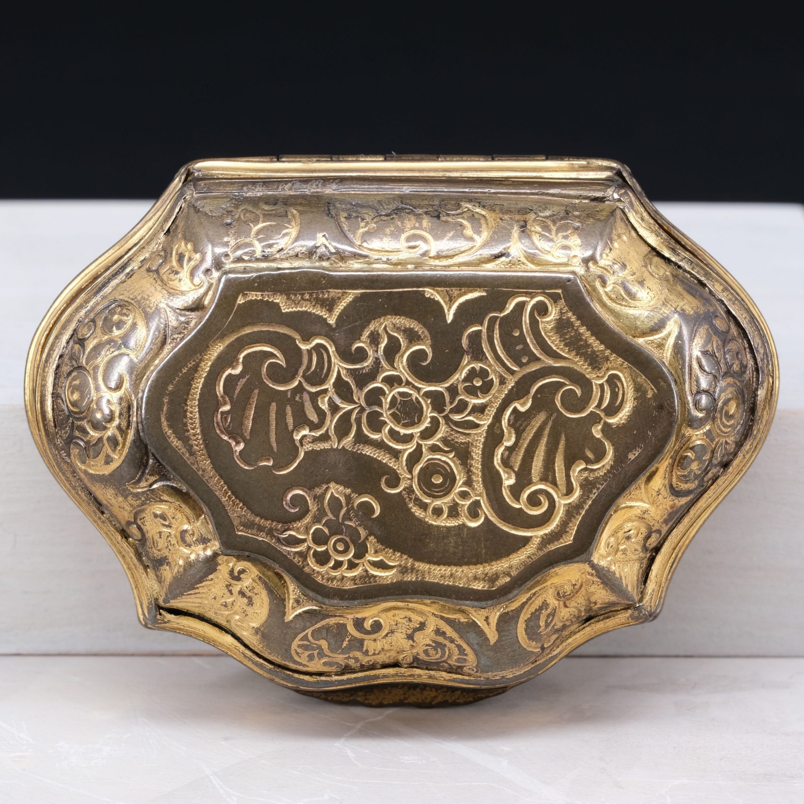 Tabatiere Muschelform Nilkiesel Kunsthandlung Kühne