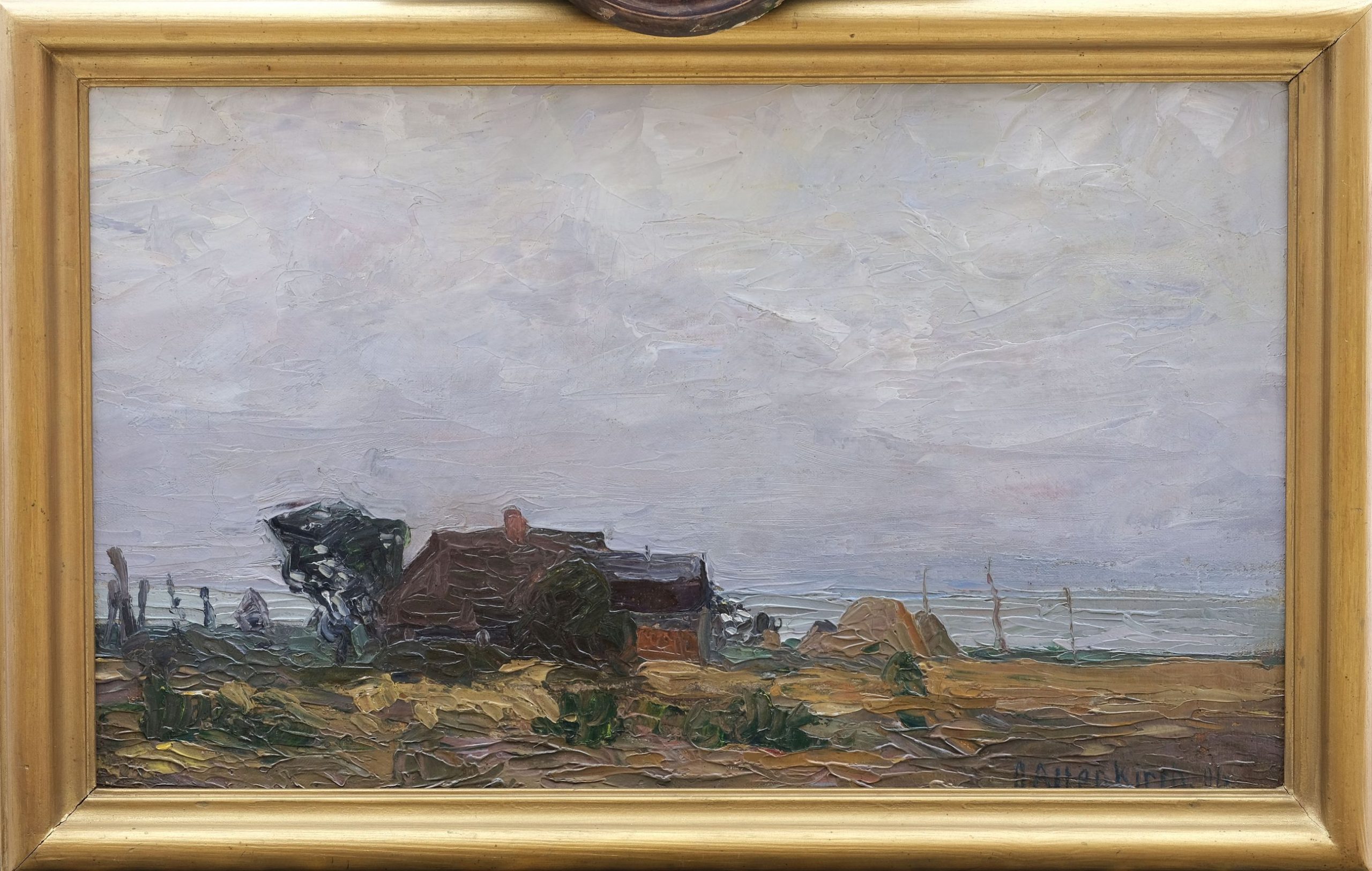 Otto Altenkirch Fischerhaus am Bodden Kunsthandlung Kühne