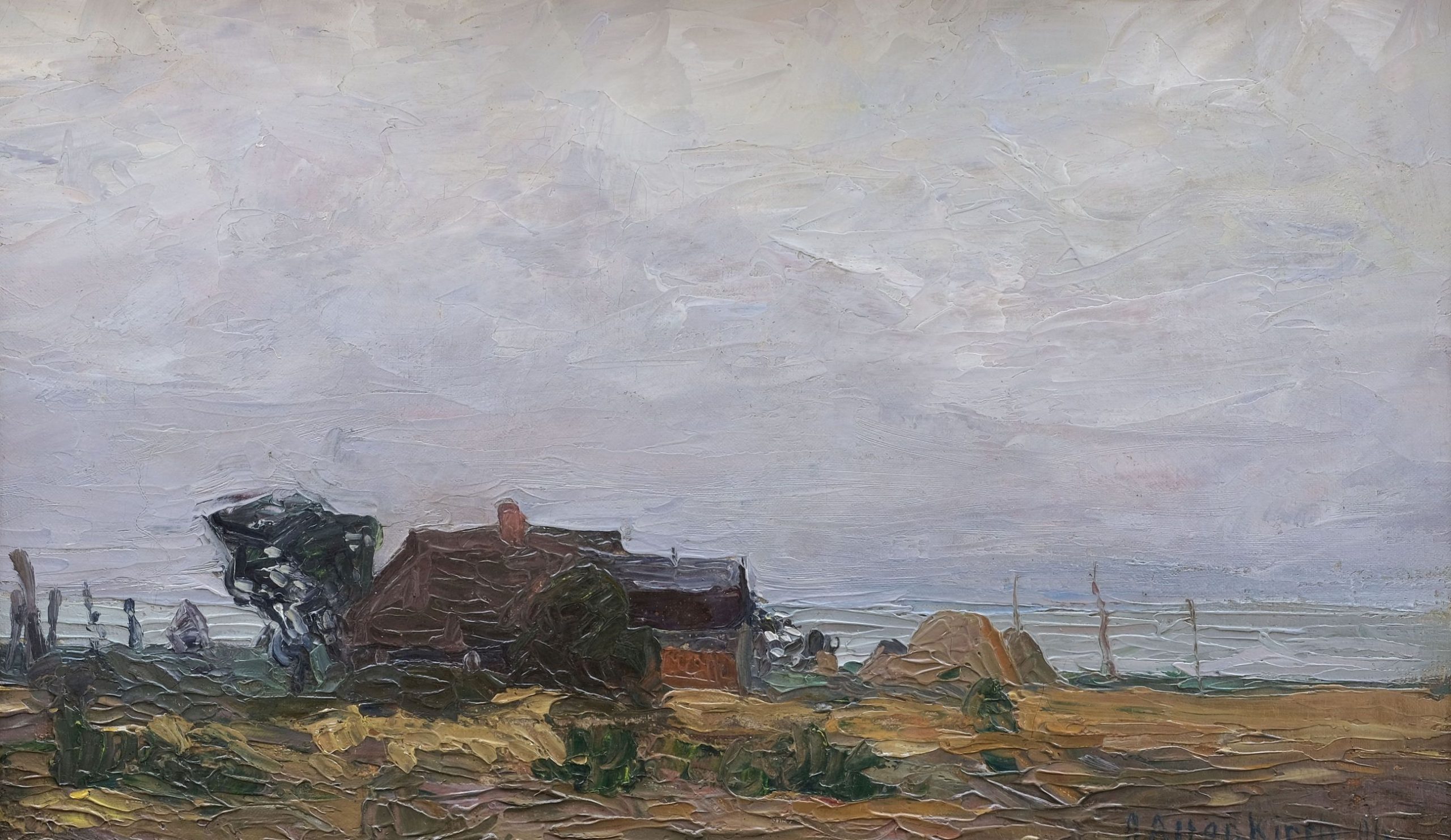 Otto Altenkirch Fischerhaus am Bodden Kunsthandlung Kühne