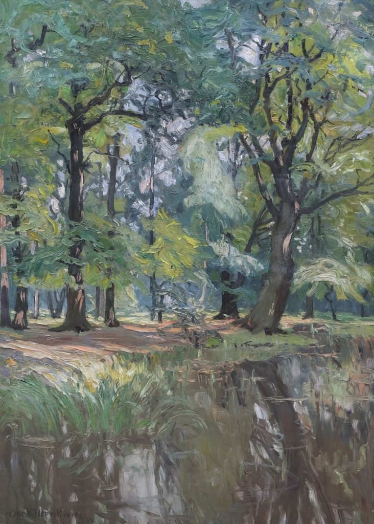 Otto Altenkirch im Park von Saathain Kunsthandlung Kühne