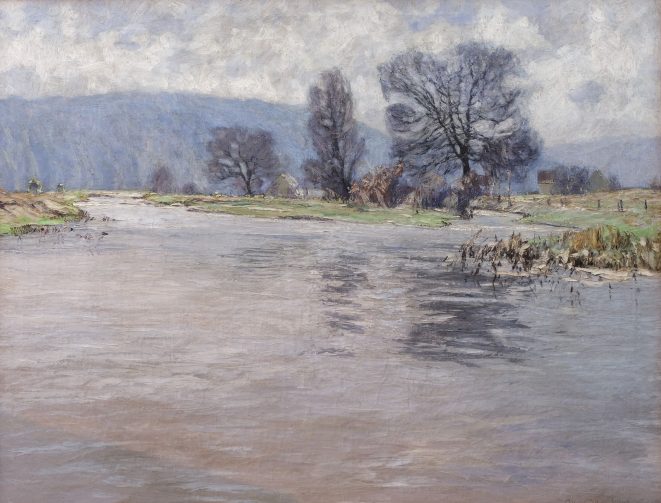 Otto Altenkirch Vorfrühling an der Mulde Kunsthandlung Kühne