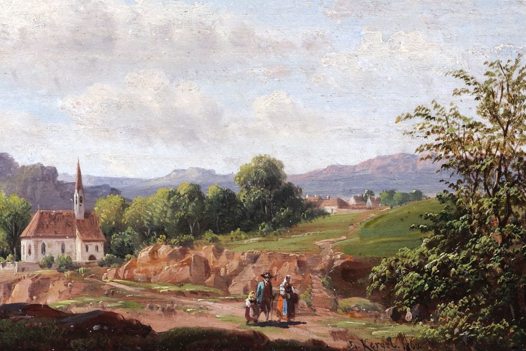 Landschaft Ludwig Kergel Kunsthandlung Kühne
