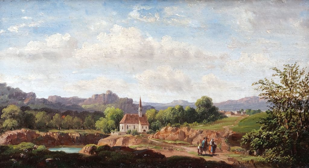 Landschaft Ludwig Kergel Kunsthandlung Kühne