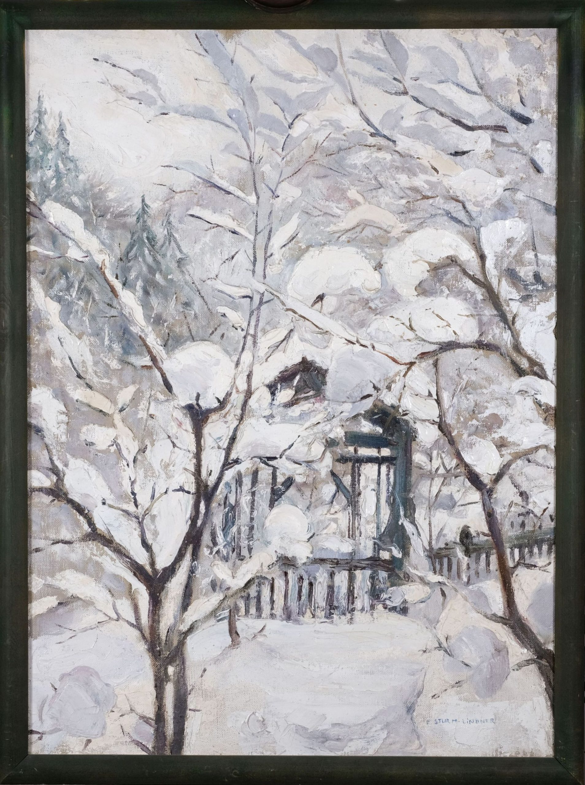 Winterbild Elsa Sturm Lindner Kunsthandlung Kühne
