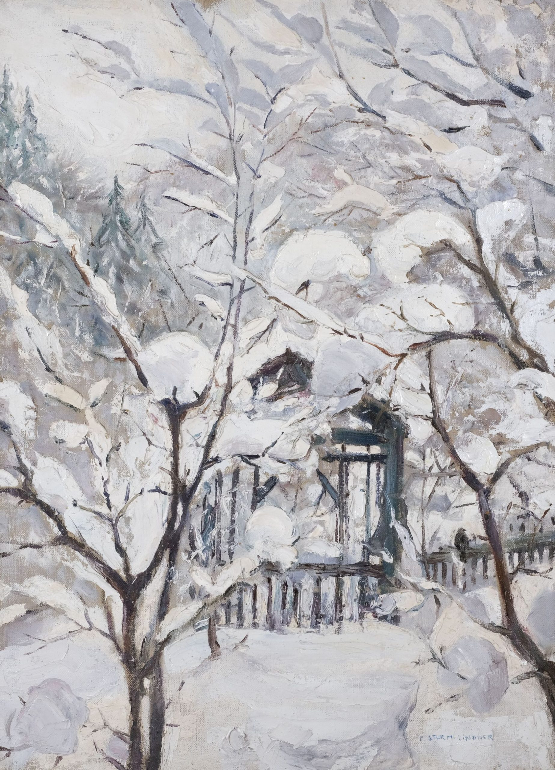 Winterbild Elsa Sturm Lindner Kunsthandlung Kühne