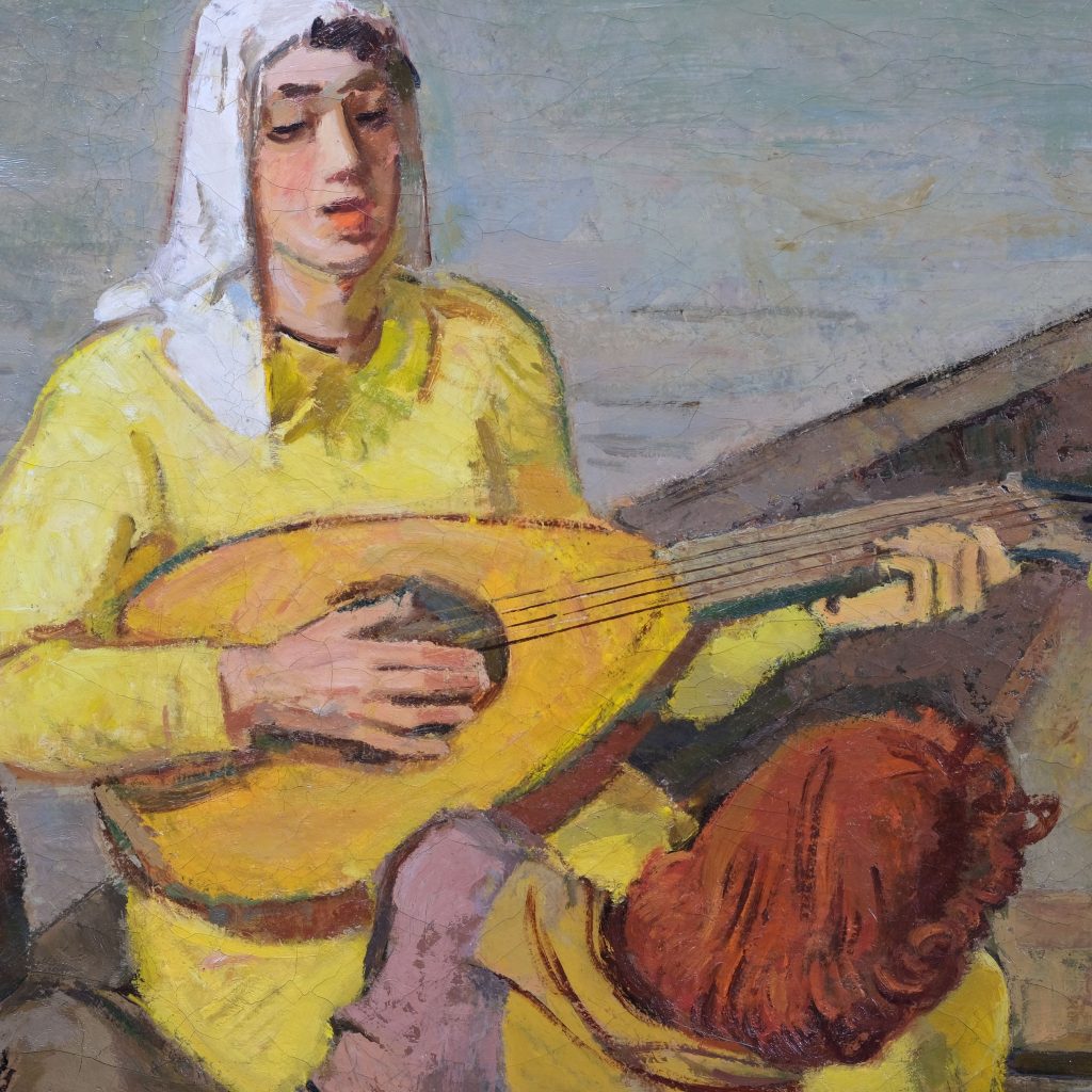 Rudolf Bergander Im Kahn Kunsthandlung Kühne