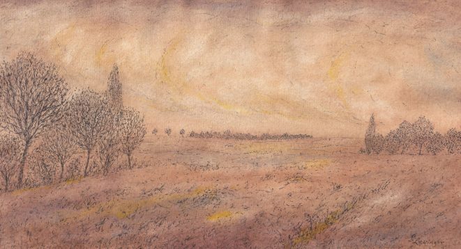 Ernst Lewinger Herbstlandschaft Kunsthandlung Kühne