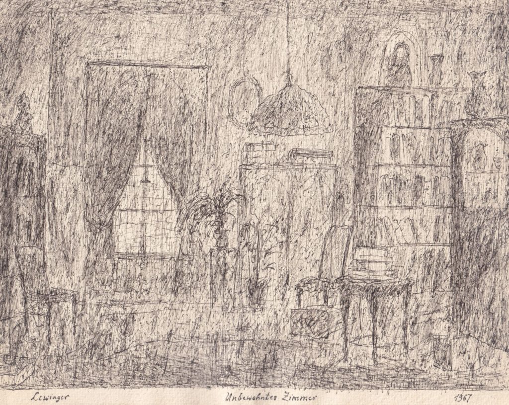 Ernst Lewinger Unbewohntes Zimmer Kunsthandlung Kühne