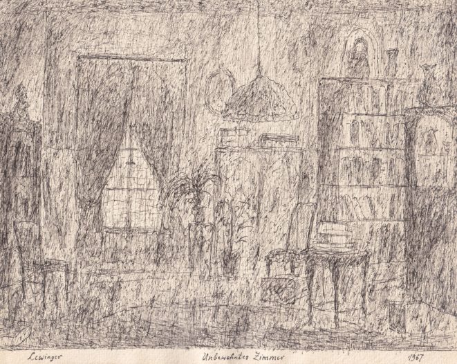Ernst Lewinger Unbewohntes Zimmer Kunsthandlung Kühne