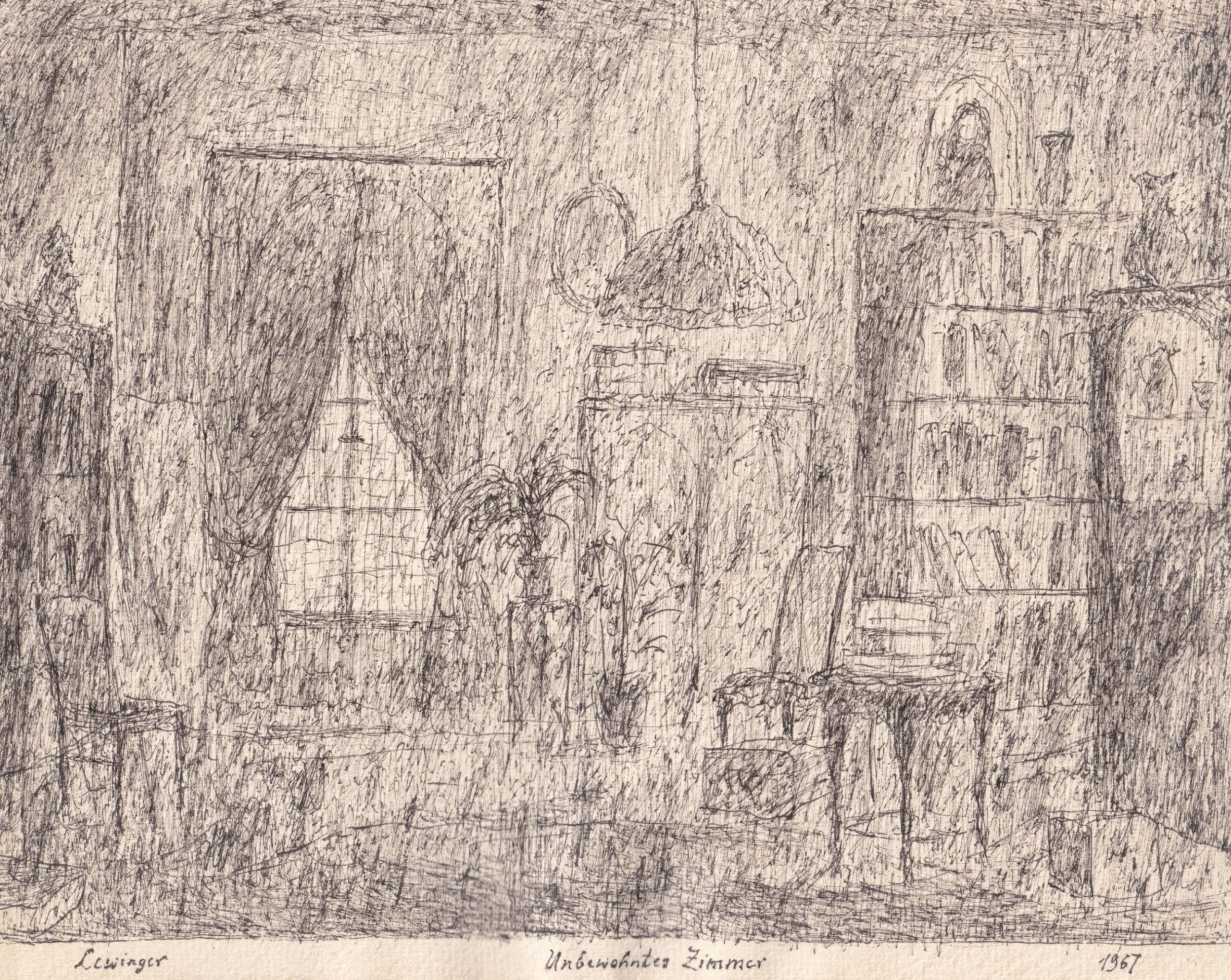 Ernst Lewinger Unbewohntes Zimmer Kunsthandlung Kühne