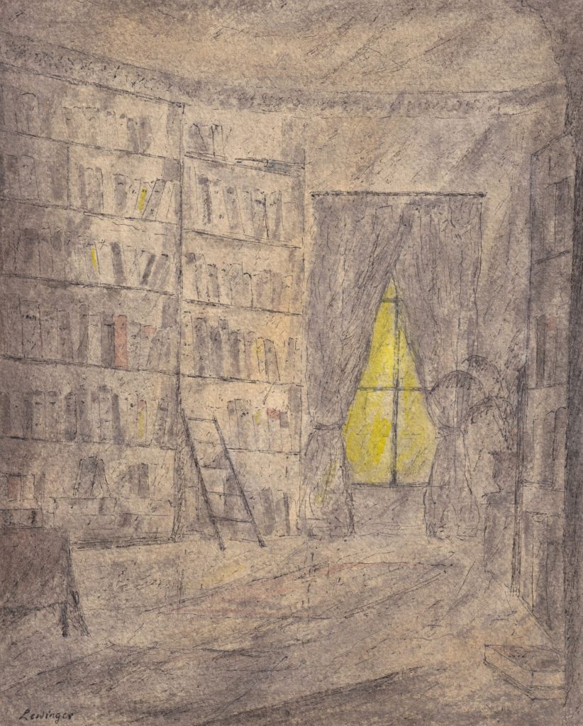 Ernst Lewinger Bibliothekszimmer Kunsthandlung Kühne