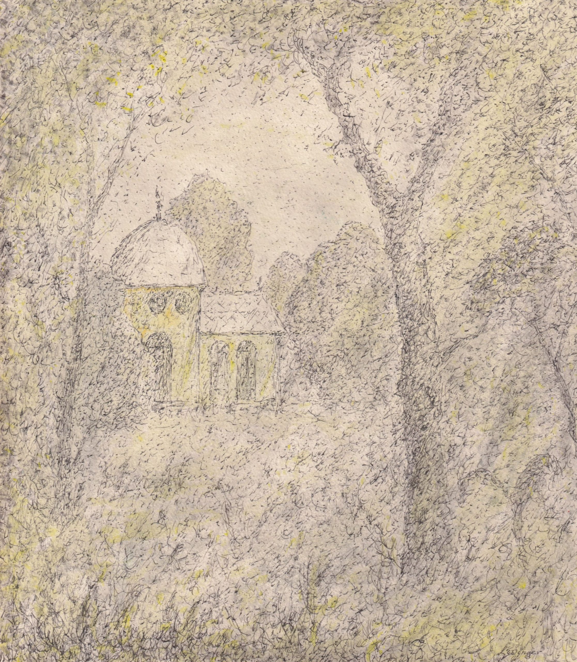 Ernst Lewinger Ausblick im Park Kunsthandlung Kühne