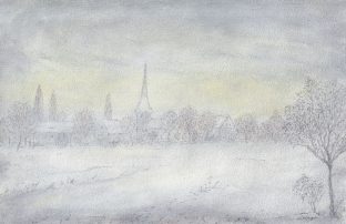 Ausblick im Schnee