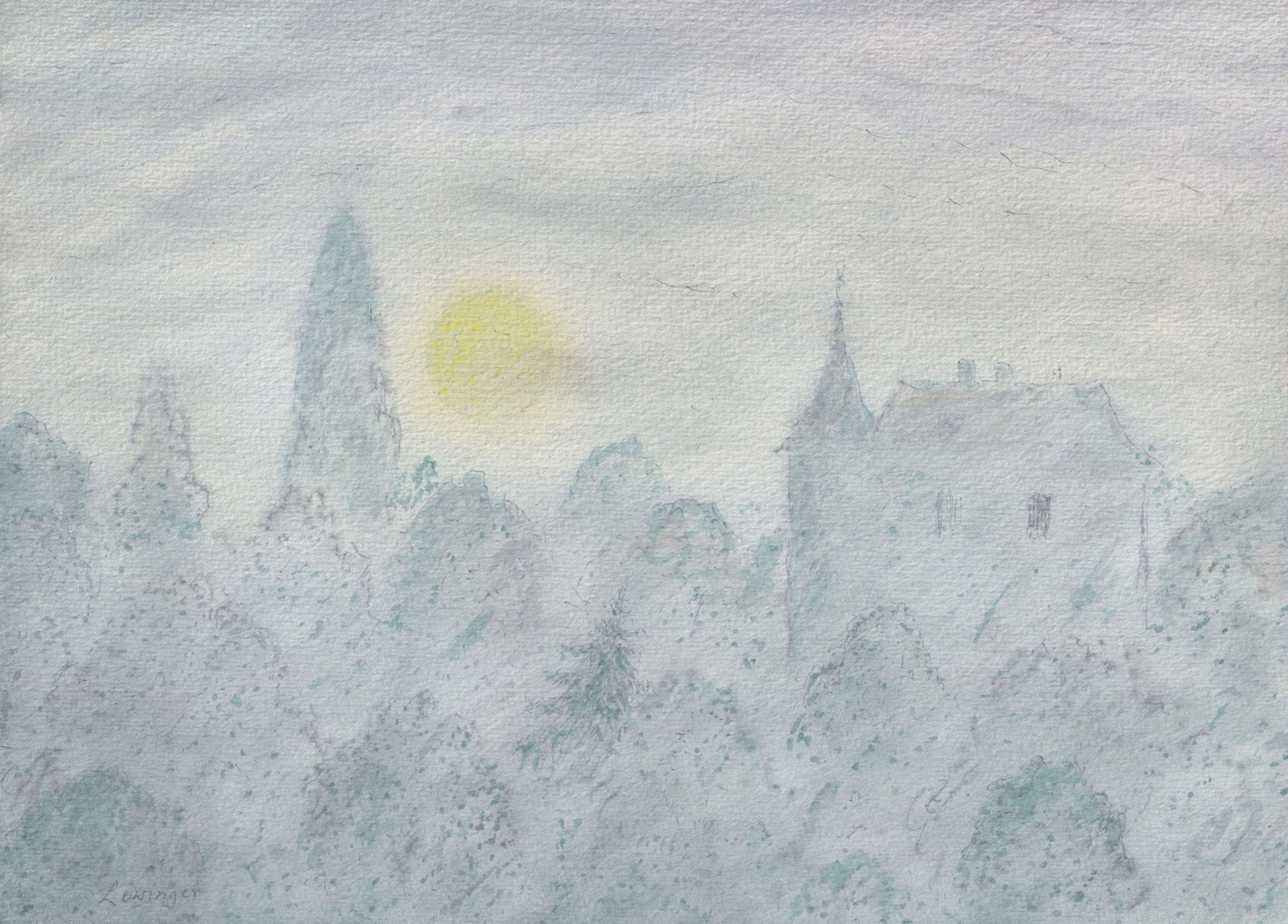 Ernst Lewinger Herbstmorgen Kunsthandlung Kühne