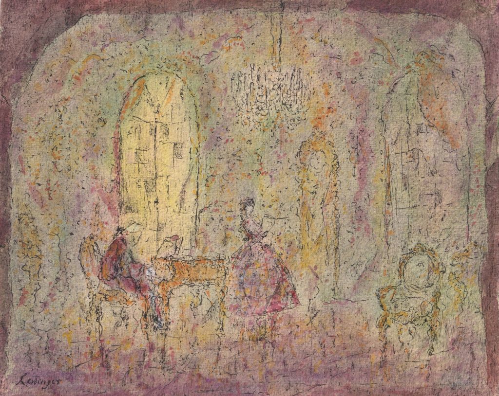 Ernst Lewinger Opernszene Kunsthandlung Kühne