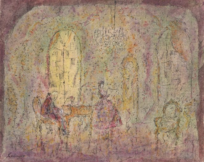 Ernst Lewinger Opernszene Kunsthandlung Kühne