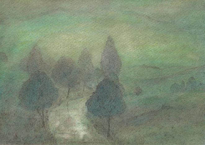 Ernst Lewinger Nebel in der Aue Kunsthandlung Kühne