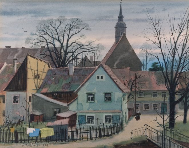 Alt-Wilsdruff Felix Funk Kunsthandlung Kühne