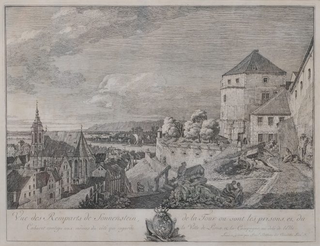 Bernardo Bellotto gen. Canaletto Pirna Sonnenstein Kunsthandlung Kühne