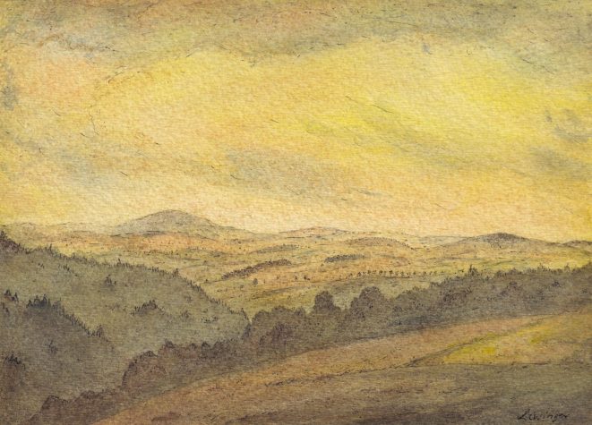Ernst Lewinger Sächsische Landschaft Kunsthandlung Kühne