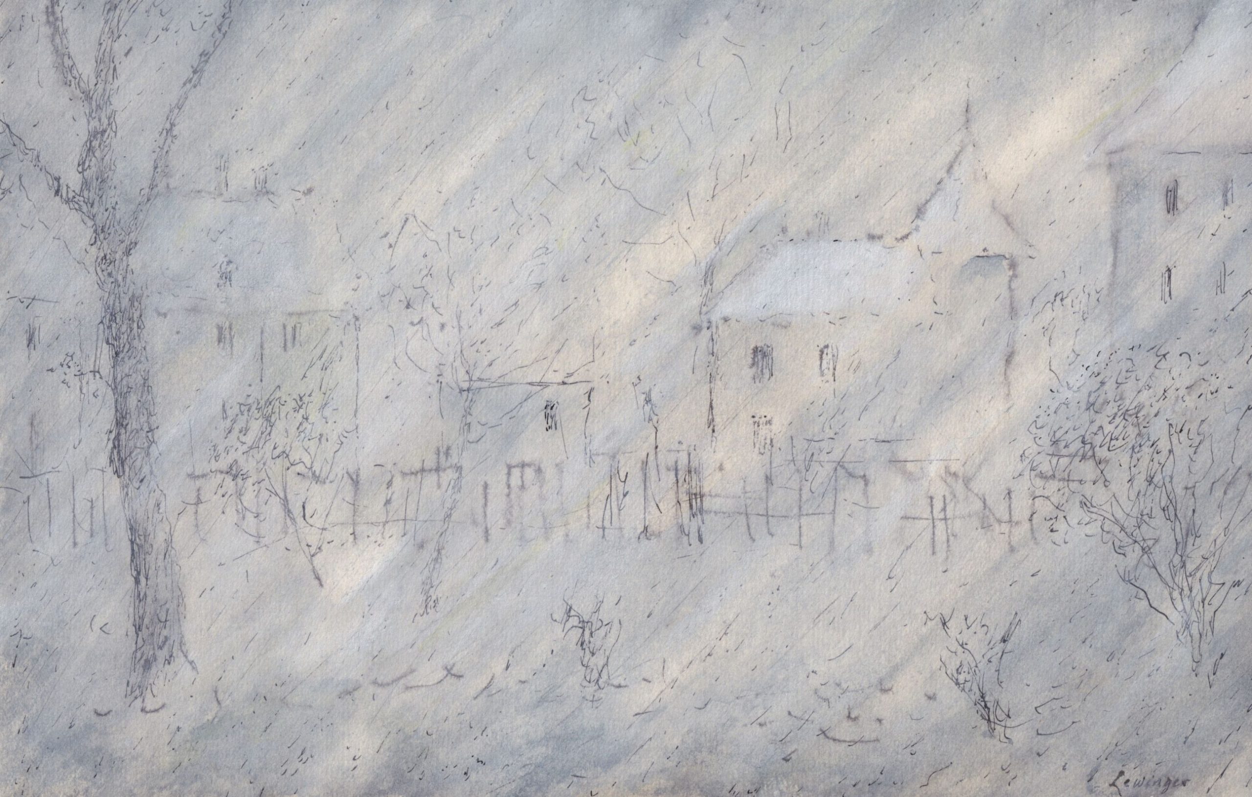 Ernst Lewinger Im Schneesturm Kunsthandlung Kühne